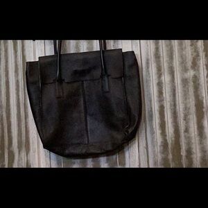 Banana Republic leather bag/briefcase, beautiful, EUC, black